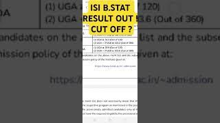 ISI B.STAT 2024 RESULT & LIST OF CANDIDATES OUT! HOW MUCH IS THE CUT OFF? INTERVIEW PROCESS ??