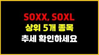 SOXX, SOXL 매수 위치/ 브로드컴, 엔비디아, 퀄컴, 텍사스, AMD 추세 분석