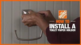 How to Install a Toilet Paper Holder | DIY Bathroom Renovation Ideas | The Home Depot