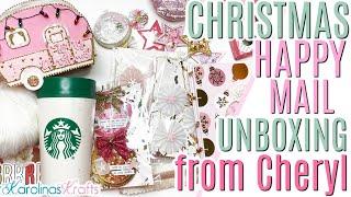 Incoming Pink Christmas Happy Mail from @CherylGuerreiro , Pink Christmas Paper Crafts