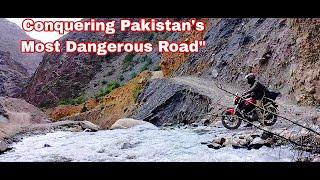 MOST DANGEROUS Road in Pakistan!! (2024) Solo Biker Conquers Pakistan's Deadliest Road on Motorcycle