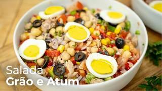 Salada de Grão e Atum: Refrescante, Fácil e Leve para o Verão! ️