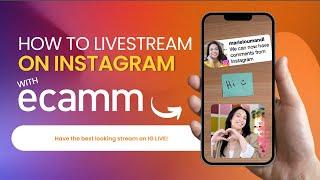 How to Go Live on Instagram with Ecamm #instagramlive