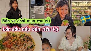 345/Bán Ve Chai mua cà chua về nấu Bún riêu Vịt / Lần đầu Thực hiện món Này