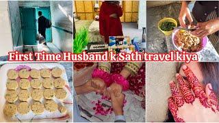 First Time Husband k Sath Travel kiya| Shami Kabab Banay | Life in village