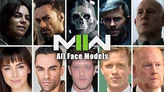 Modern Warfare 2 - All Face Models (Including "Ghost") and Voice Actors