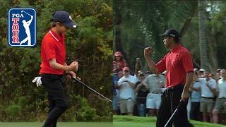 Tiger and Charlie in sync: Like Father, Like Son at the PNC Championship