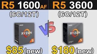 Ryzen 5 1600 AF Vs. Ryzen 5 3600 | 1080p and 1440p Gaming Benchmarks