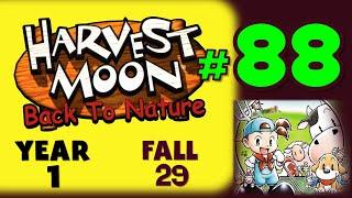 HARVEST MOON: BACK TO NATURE GAMEPLAY - 88 - (Playstation 1/PS1) NO COMMENTARY [Year 1 Fall 29]