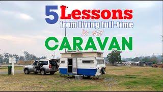 5 Lessons from living full time in a caravan (Australia)