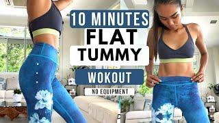 10 MINS FOR FLAT TUMMY/BELLY WORKOUT FOR BEGINNERS /NO EQUIPMENT NEEDED!