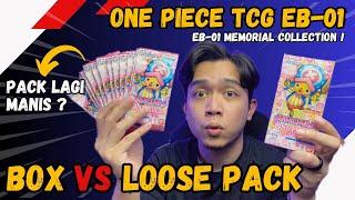 ONE PIECE CARD GAME EB-01 MEMORIAL COLLECTION BOOSTER BOX VS LOOSE PACK !