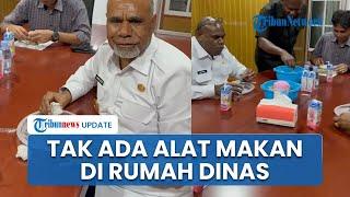 Video Gubernur dan Wagub Papua Tengah Makan Malam Tanpa Gunakan Piring & Sendok, Ungkap Kekecewaan