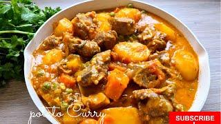 Kupika rost ya viazi na nyama |Quick and Easy Potato Curry Recipe