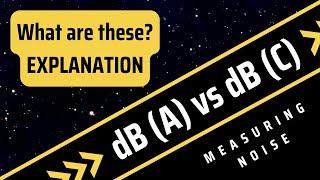 dB A vs dB C - let's understand what we're talking about!