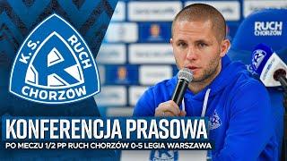 Konferencja prasowa po meczu 1/2 PP Ruch Chorzów 0-5 Legia Warszawa (02.04.2025)