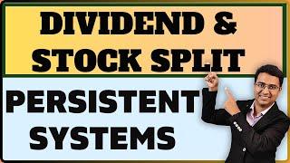 DIVIDEND & STOCK SPLIT : PERSISTENT SYSTEMS Details | Q3 Results 2024