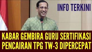 PENCAIRAN TUNJANGAN PROFESI GURU TRIWULAN-3 DIPERCEPAT | INI INFO RESMINYA!