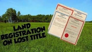 HOW TO PROCESS THE REPLACEMENT OF A LOST TITLE(Philippines)