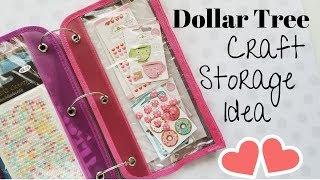 Embellishment Storage from Dollar Tree