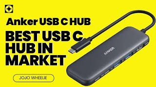 Anker USB C Hub, PowerExpand+ 5 in 1 PD Hub, HDMI, 2 x Type C PD Ports, 2 x USB 3.0 Ports, 5 Gbps