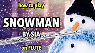 How to play Snowman on Flute | Flutorials