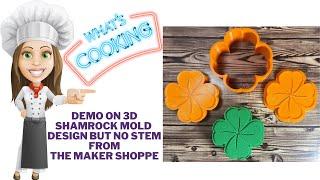 Demo on the 3D Shamrock (has a design but no stem) Bath Bomb Mold from The Maker Shoppe