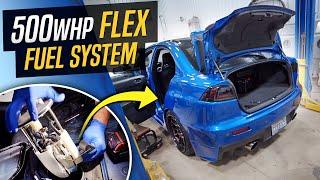 Installing the 500WHP Evo 10 Fuel System (Flex Fuel!)