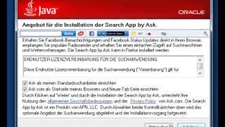 Installations-Anleitung Java update