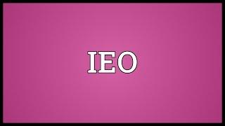 IEO Meaning