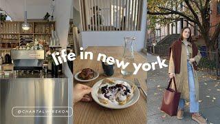 nyc vlog  trying new cafe, christmas train & weekend in connecticut