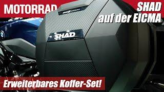 SHAD Koffer-Set auf der EICMA 2024: Erweiterbar für BMW R 1300 GS und Abenteuerreisen!