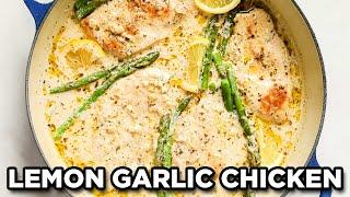 Creamy Lemon Garlic Chicken Breasts | 20 Minute Family Dinner Idea