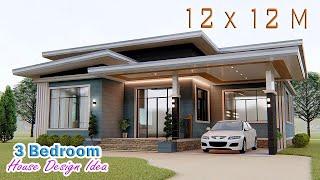 AMAZING HOUSE DESIGN | 12m x 12m | 3 Bedroom Pinoy House