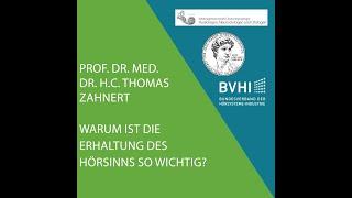 Prof. Dr. med. Dr. h.c. Thomas Zahnert: Warum ist die Erhaltung des Hörsinns so wichtig?