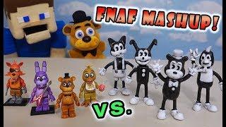 Five Nights at Freddy's Mashup Bendy and the Ink Machine Bootleg Action Figure FNAFs