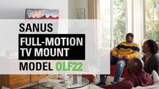 Sanus OLF22 Full Motion TV Wall Mount Overview for 42-90 inch TVs - 5-star Reviews - Easy Install