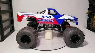 rc solid axle truck Axial smt10 with Jconcepts Chevy Snoop Nose body