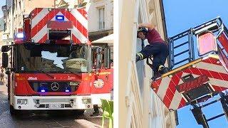 Eintreffen BF Bozen + Einstieg durchs Fenster