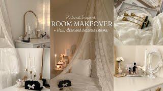 Pinterest Inspired Room & Vanity Makeover | Coquette Room + Hauls 