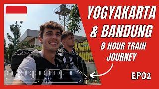 Yogyakarta & Bandung - 8 Hour Train Journey - EP02 - Backpacking Travels