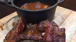 Back Ribs in Beans/Camp Chef Pro LUX/Bourbon and Brown sugar Baked Beans