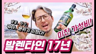 단돈 10만원으로 발렌30의 맛을!!ㅣ발렌타인 17년ㅣ박유덕 골목 막걸리ㅣ벚꽃 한강 피크닉ㅣVA 2.0 E.053