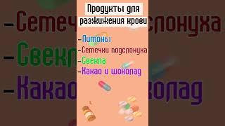 Продукты для разжижения крови