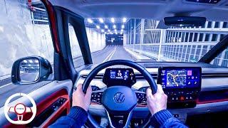 2023 VW ID. BUZZ PRO NIGHT POV DRIVE Onboard (60FPS)