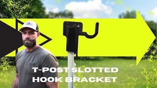 The T-Post Slotted Hook Bracket by JC Steel Targets