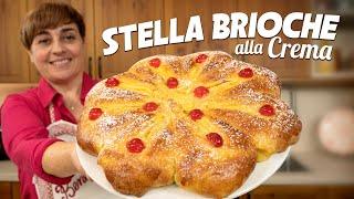 STELLA BRIOCHE ALLA CREMA Ricetta Facile -  Video Live Versione Corta - Fatto in Casa da Benedetta