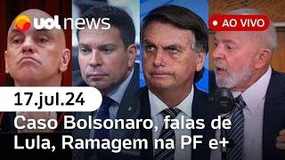 Caso Bolsonaro: STF e PF pressionam PGR; Ramagem na PF; Lula fala de anistia e+ | UOL News ao vivo