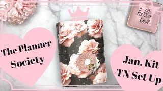 TN Set Up Using The Planner Society January 2018 Kit  - Step by Step Tutorial