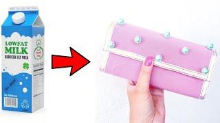 5 Minutes Crafts / DIY Wallet From Milk Box / AMAZING RECYCLING